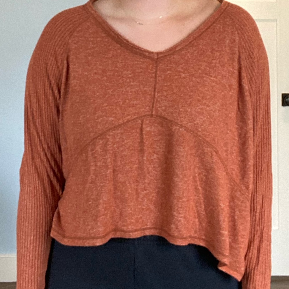 Urban Outfitters Orange Sweater Crop Top